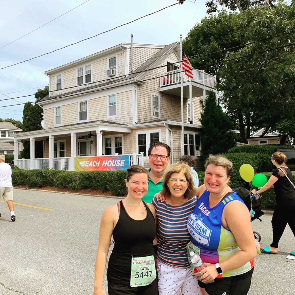 Rachel and family at Falmouth Road Race